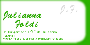 julianna foldi business card